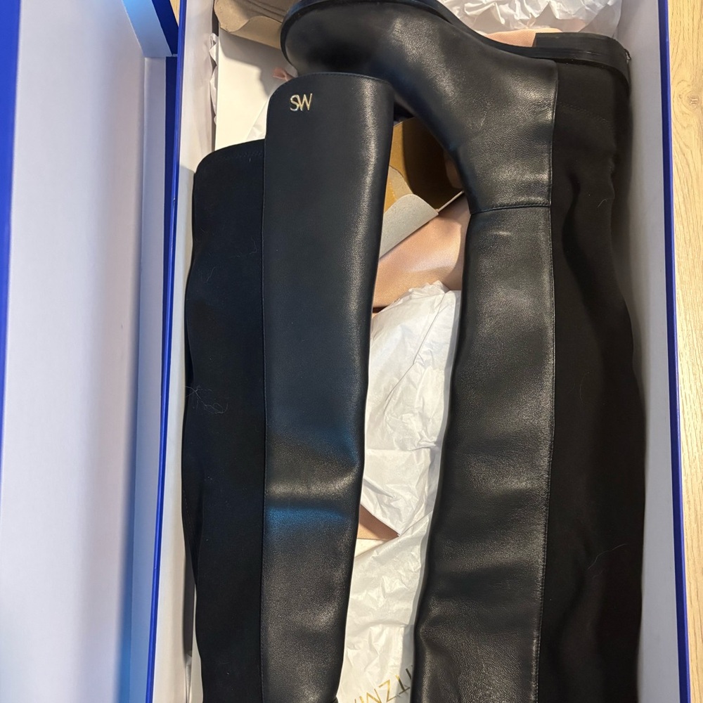 Stuart Weitzman Black Over-the-Knee Boots